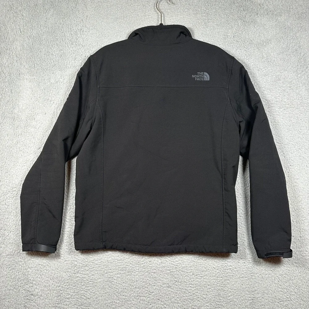 The North Face Mens M WindWall Fleece Lined Softshell Jacket Black Outdoors Hike